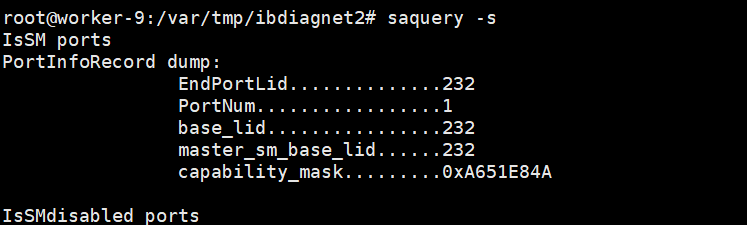 saquery命令输出